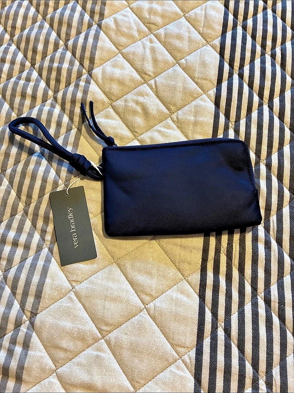 Vera Bradley Zip Wristlet Peacoat Pouch Wallet navy blue NWT 50300-20090